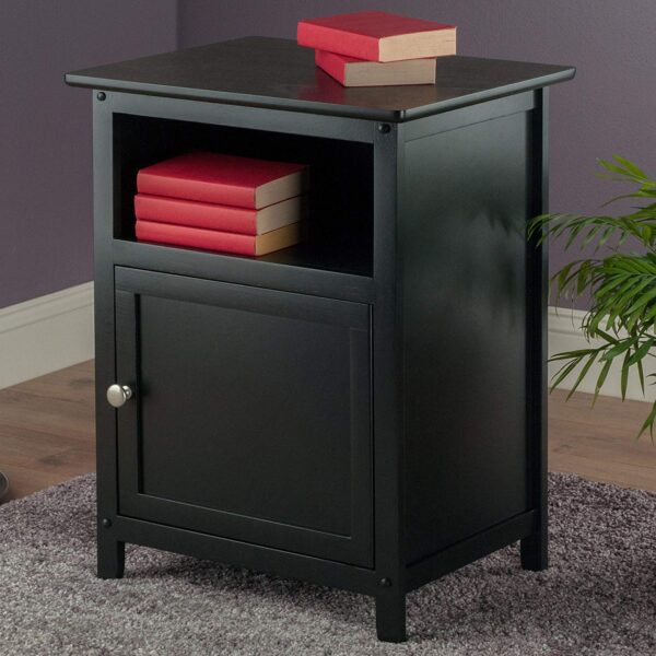 Winsome Wood 20115 Henry Accent Table Black