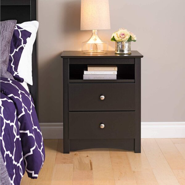 Prepac Sonoma Tall 2-Drawer Nightstand